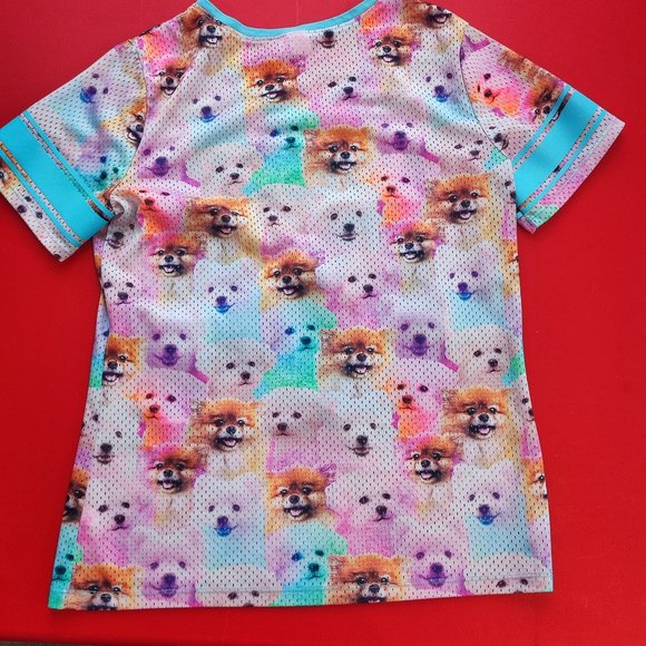 Justice   "Awesome 04" puppy dogs jersey style T-shirt girl size 18 - Picture 5 of 7